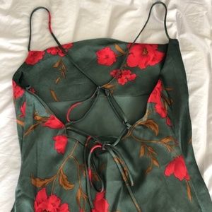 gaia floral midi dress